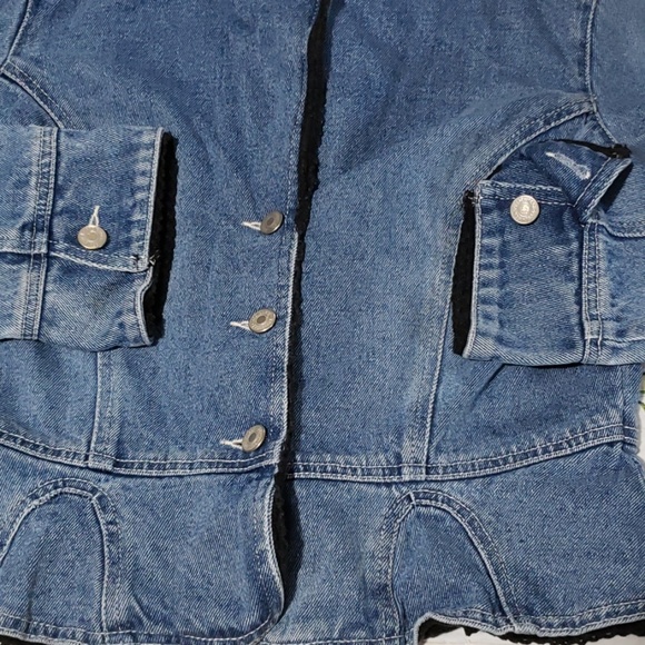 JEANOLOGY JEAN WOMEN'S BLUE JACKET SIZE4. - Picture 4 of 8
